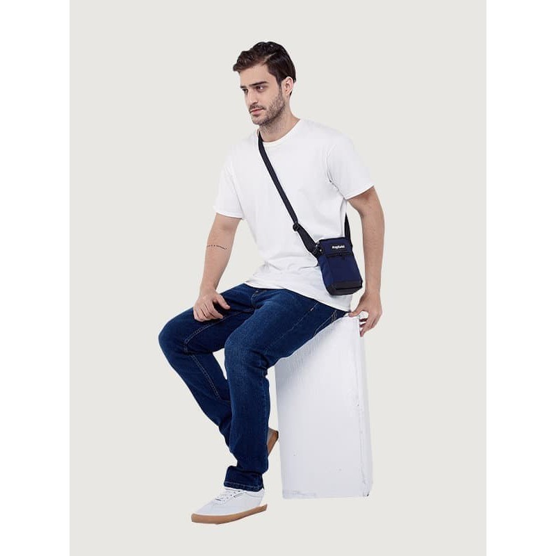 JL2WS TAS SELEMPANG KECIL SLING BAG MINI ESGOTADO BOLSO SEGUNDO NAVY