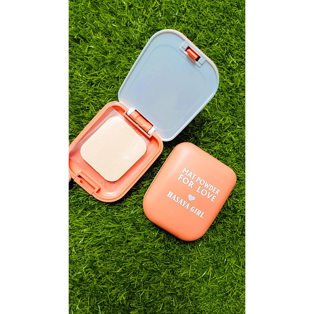 Mat Powder For Love Hasaya Girl Bedak Heart Stamp Powder JH-3706