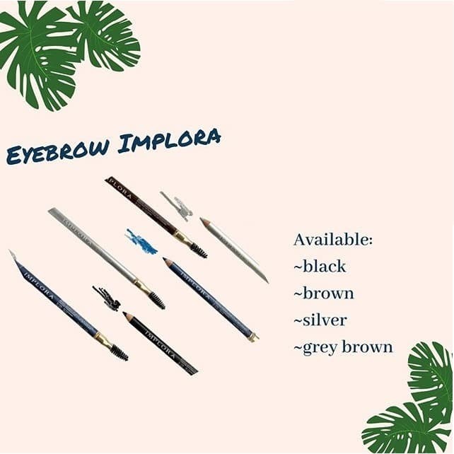 Implora Eye Brow Pencil 2 In 1 Pensil Alis Implora / BPOM Pensil Alis Implora / Celak Eyebrow Pencil Implora