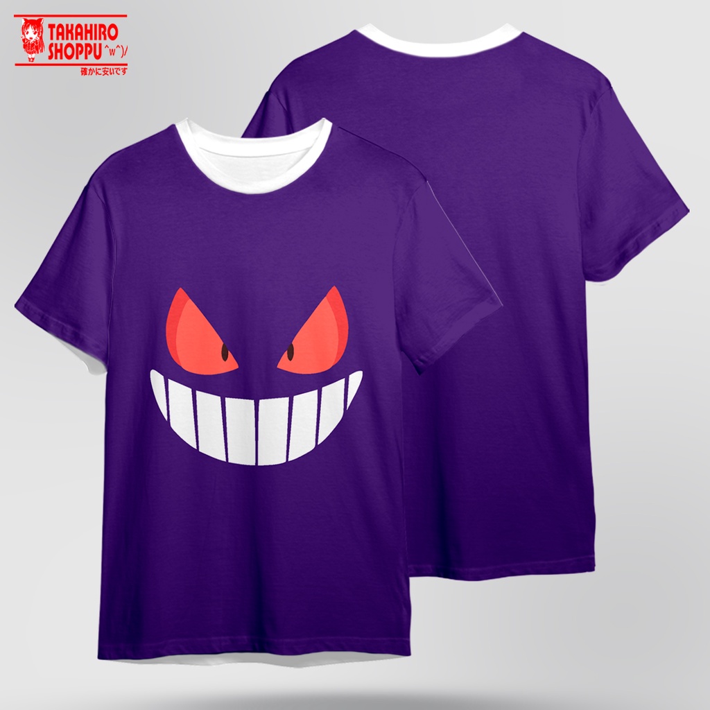 Baju Kaos Full Print POKEMON GENGAR