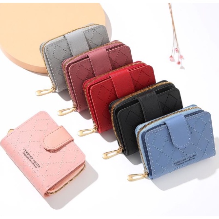 ( GS ) DOMPET WANITA / DOMPET LIPAT WANITA DOMPET LIPAT PENDEK FASHION