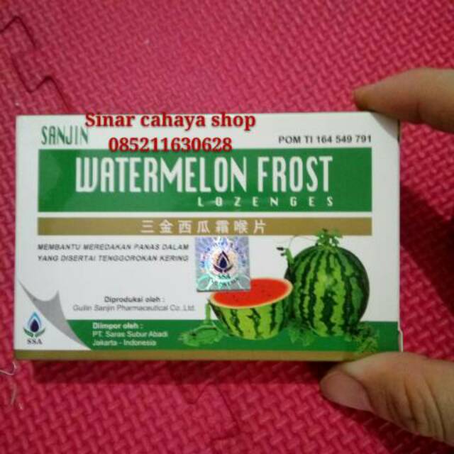 

SANJIN WATERMELON FROST LOZENGES (Obat Sakit Tenggorokan)