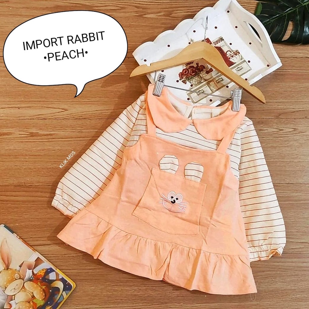 Klik Mds Dress Anak Perempuan Impor Ukuran S-M-L-XL-XXL Estimasi Usia 1 - 3 Tahun