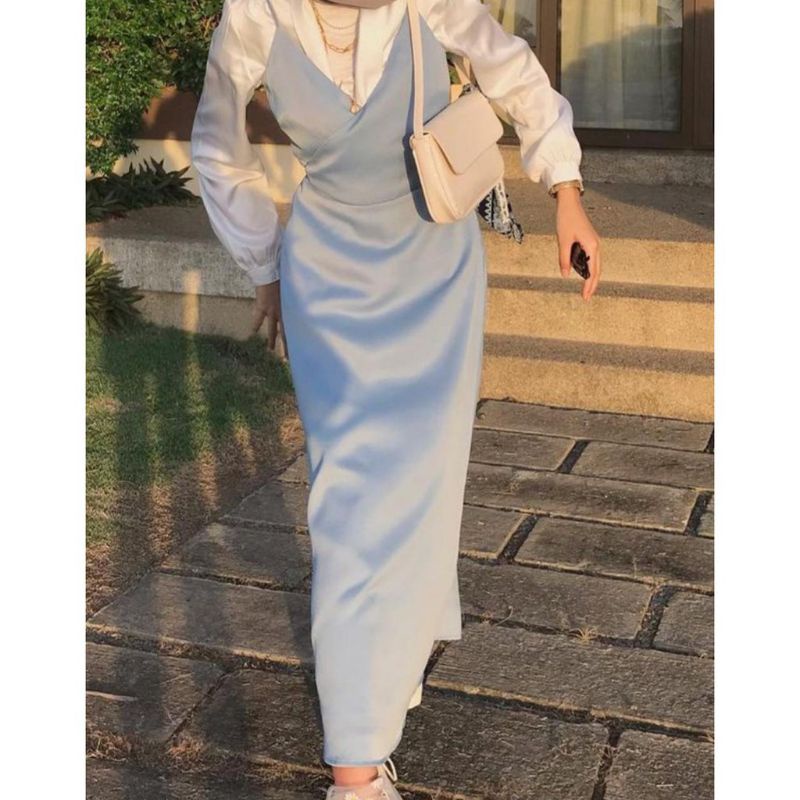 dress in silk