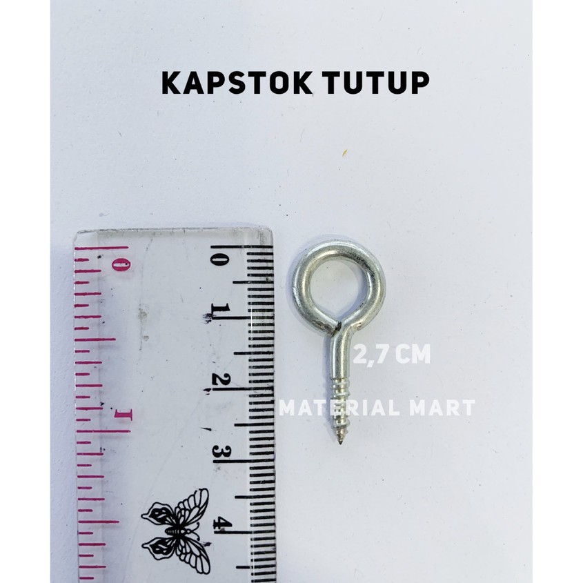 1 PC Kapstok Tutup | Baut Gantung Besi | Gantungan Burung | Hook Skrup | Material Mart