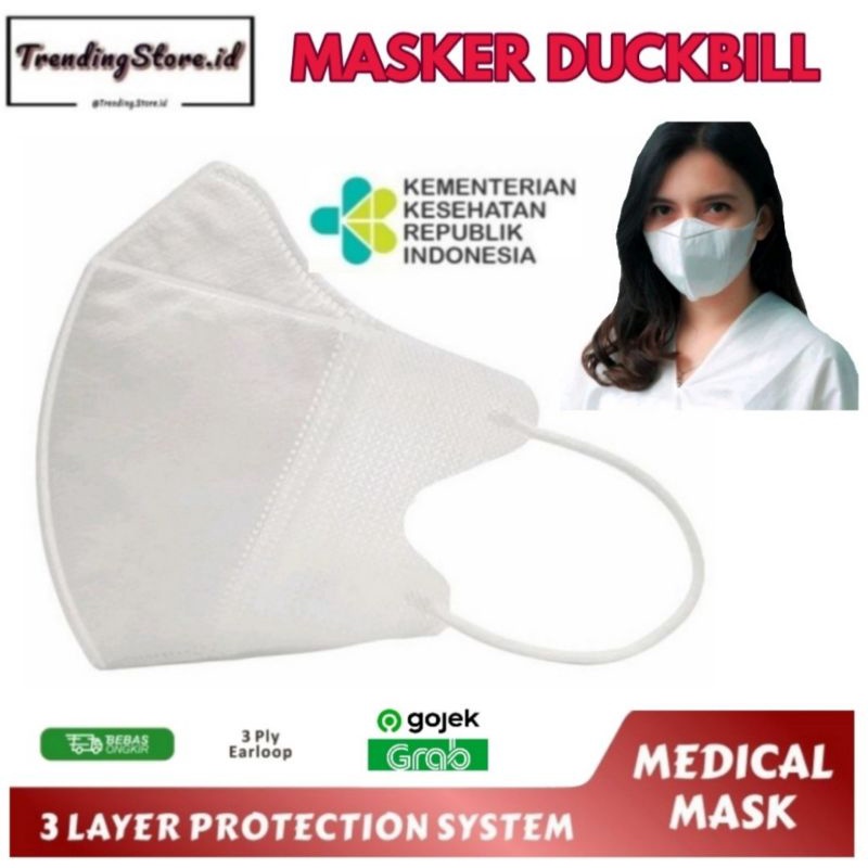 MASKER DUCKBILL MASKER DUCKBILL DEWASA DUC BILL DISPOSABLE FACE MASK DUCKBILL