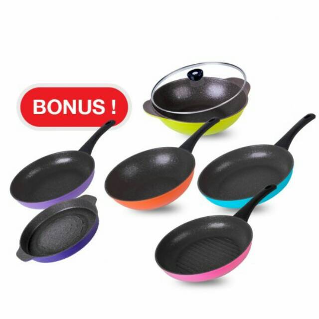 KITCHENWELL FRY PAN 7PCS ORIGINAL LEJEL Panci 