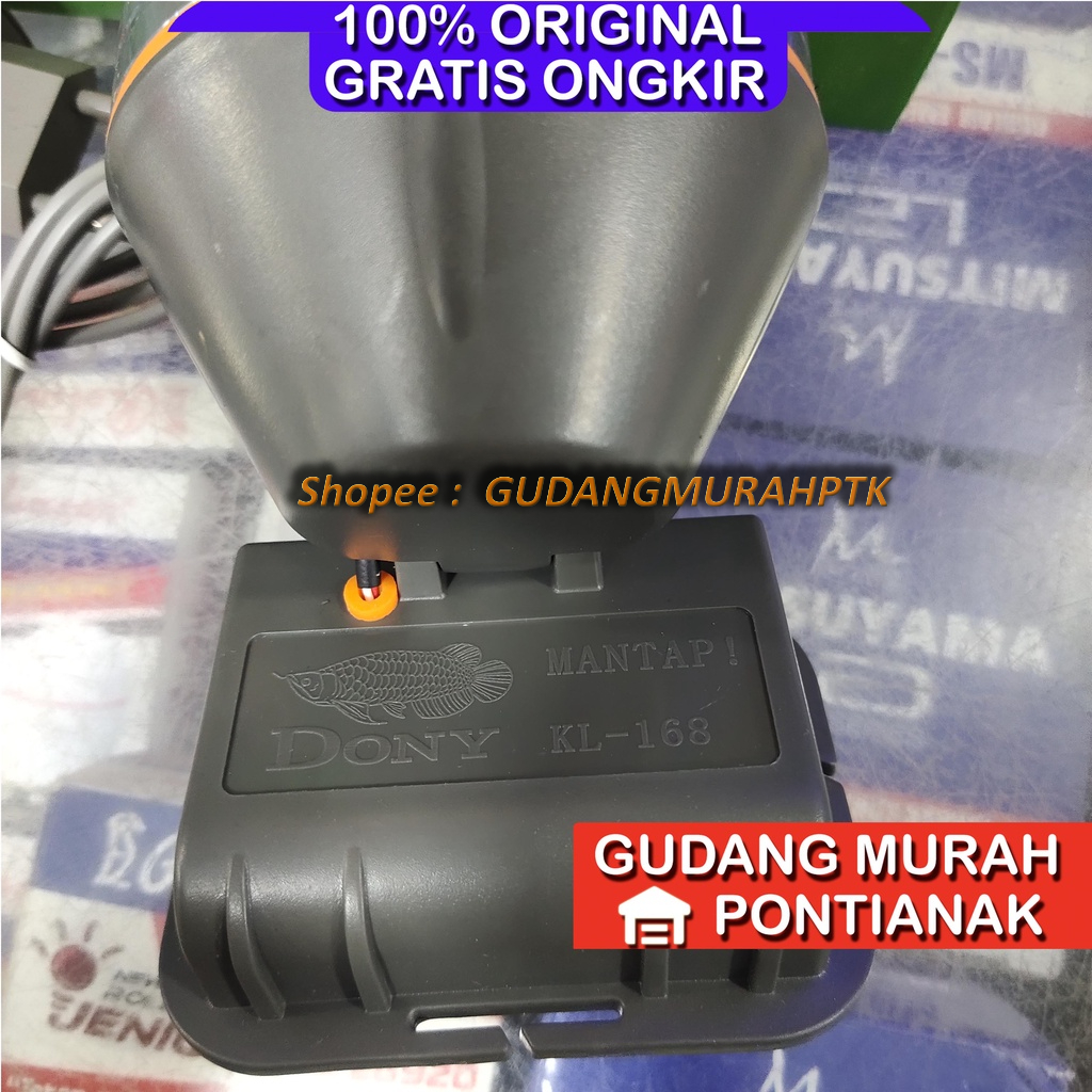 Senter Kepala DONY Head Lamp KL 168 MANTAP ORIGINAL ASLI