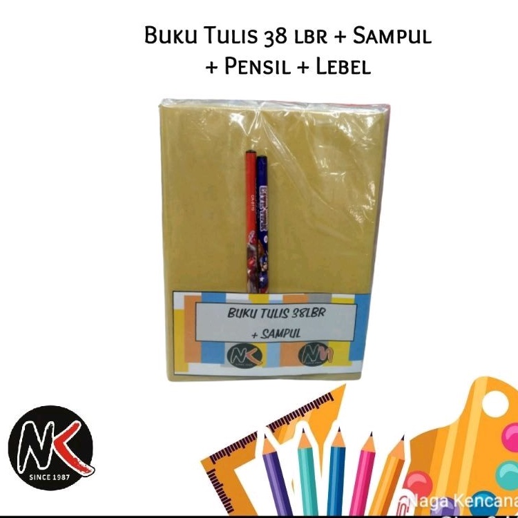 

Buku Tulis 38 Lembar + Sampul