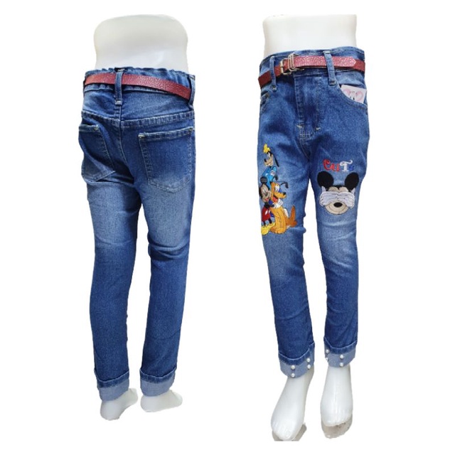 Celana Panjang Jeans Anak Cewek 5-13 Tahun|Jeans Panjang Anak Perempuan|Levis Panjang Anak Cewek