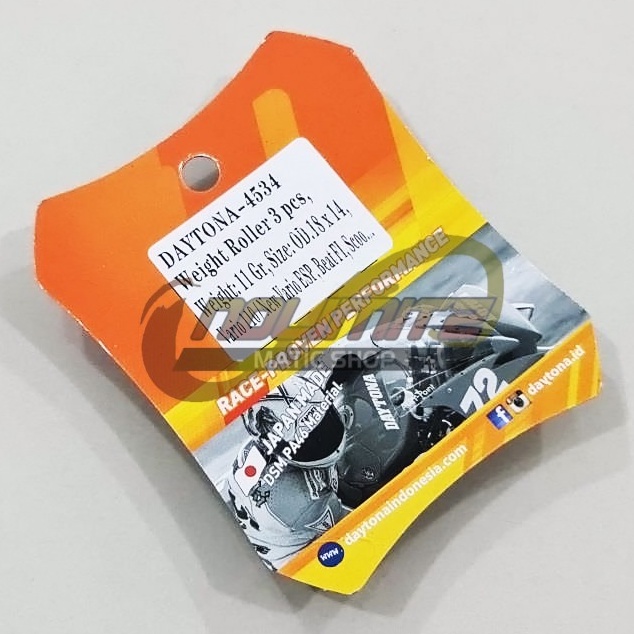Roller Daytona Racing CVT Japan Black Teflon 11gr Beat FI Vario FI Scoopy FI