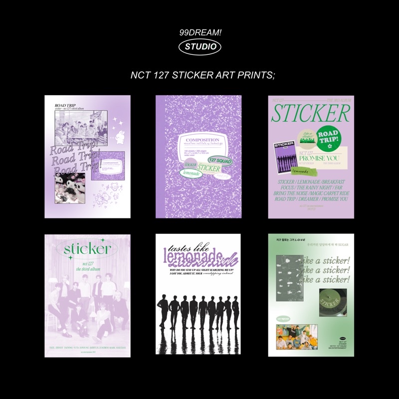 

NCT 127 Sticker Art Prints, Postcard | 99DreamStudio