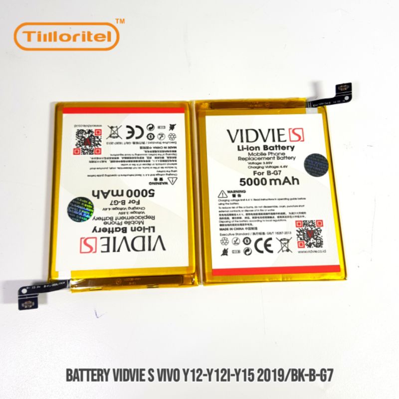 BATTERY VIDVIE S Y12-Y12I-Y12 2019 BK-B-G7