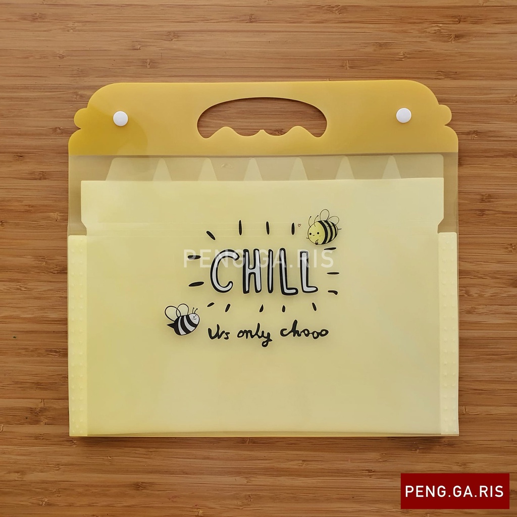 

Cute Expanding Folder / Folder Penyimpanan 7 Sekat - A4