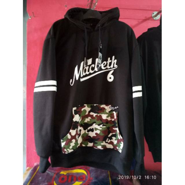 Sweater hoodie jumbo M line strip