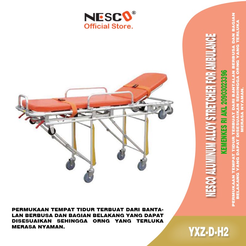 Nesco Aluminum Alloy Stretcher For Ambulance, Type Yxz-D-H2