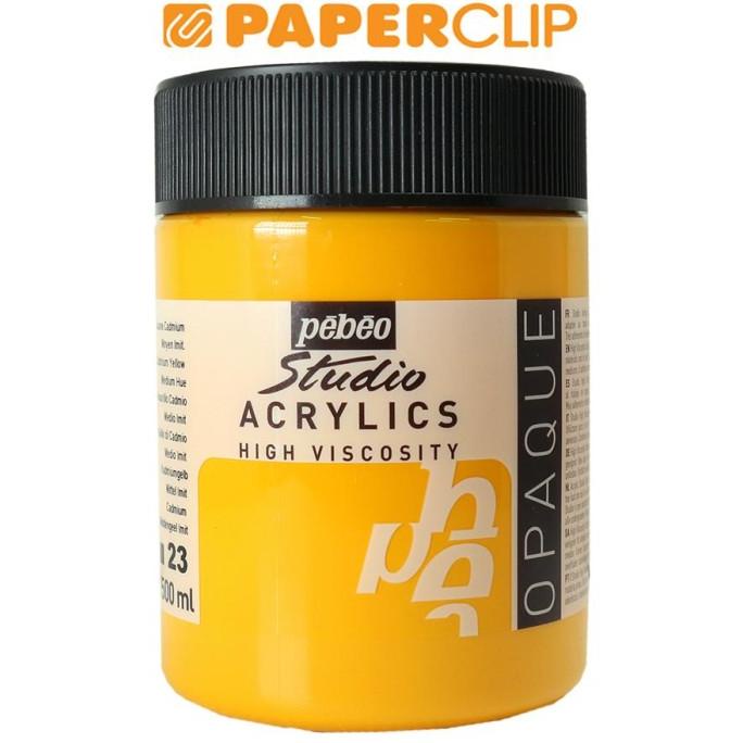 

CAT ACRYLIC PEBEO STUDIO CADMIUM YELLOW MEDIUM HUE 500ML 171023