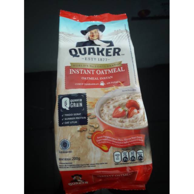 

Quaker instan oatmeal