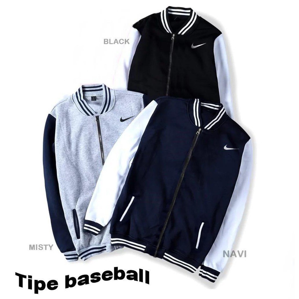 Murah Jaket Baseball Varsity NIKE Pria Wanita Jumbo Big Size S M L XL XXL 2XL 3XL 4XL 5XL 6XL