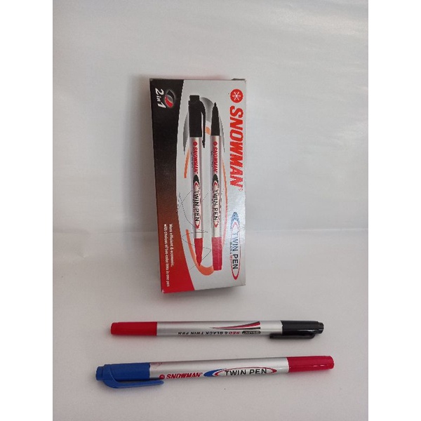 

Twinpen SNOWMAN red-blue / BAZIC black-red (1pcs)