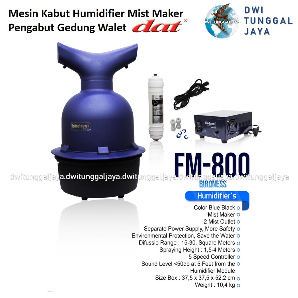 Jual Mesin Kabut Embun Humidifier Mist Maker Mata Gedung Rumah Burung