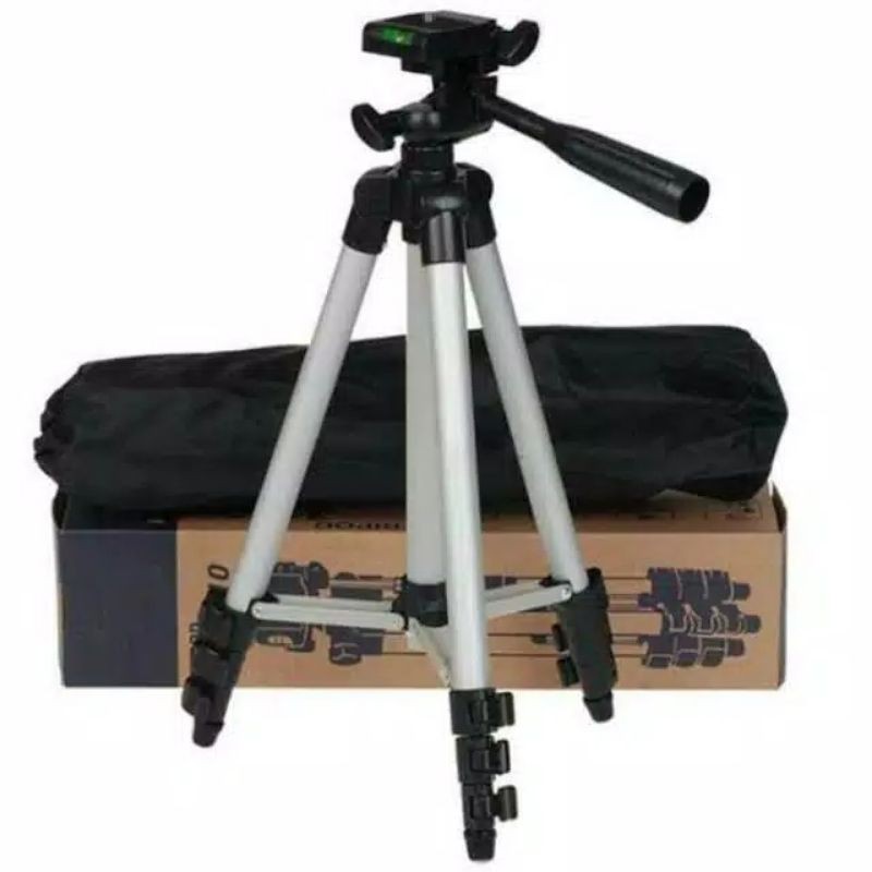 Bundara.id El-1397 Tripod Untuk HandPhone dan Kamera Free Holder U dan Tas Tripod