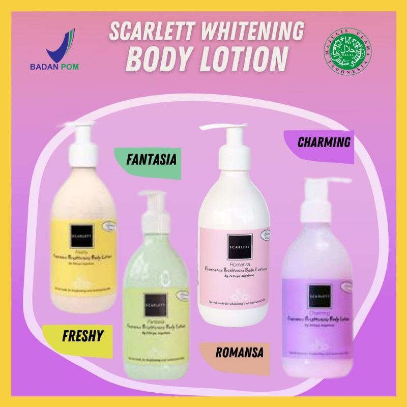 SCARLETT SCARLET PAKET TRIPLE COMBO ORIGINAL - BODY LOTION, BODY SHOWER, BODY SCRUB