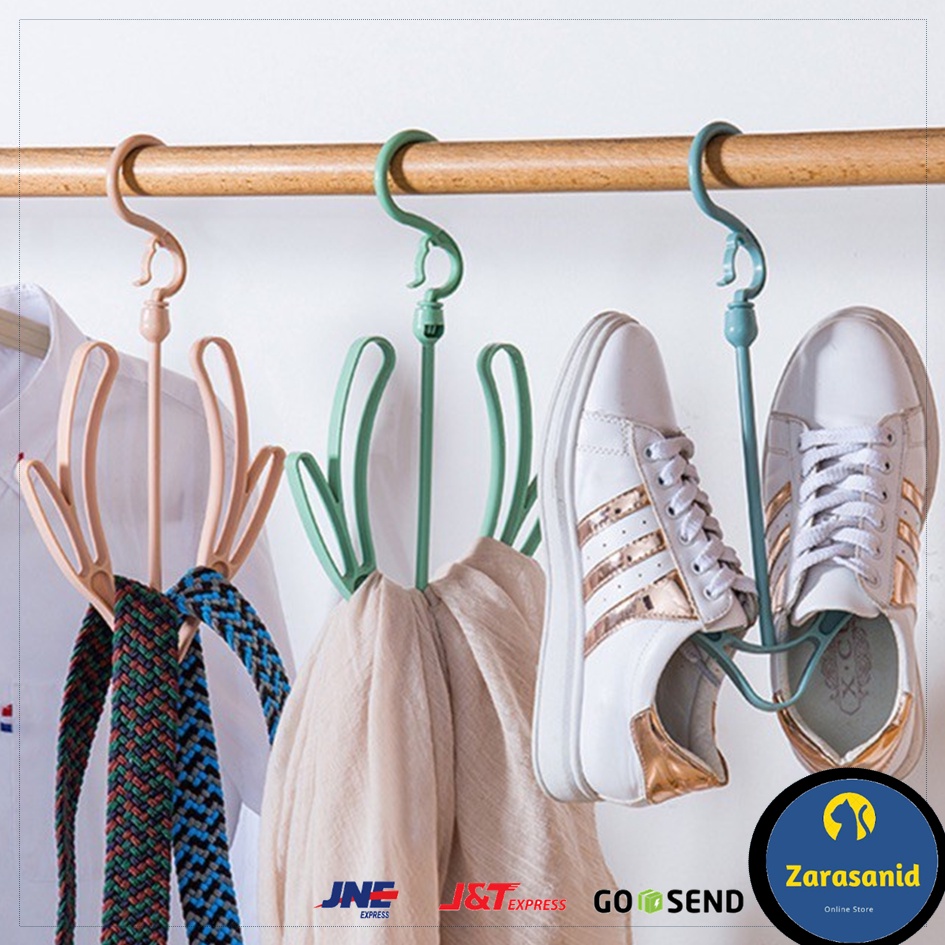 Gantungan Jemuran Sepatu Sandal Hanger Shoes Kaos Kaki Tas Multifungsi