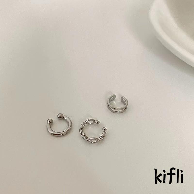 3pcs / Set Anting,Klip Tanpa Tindik,Gaya Retro,Untuk Wanita