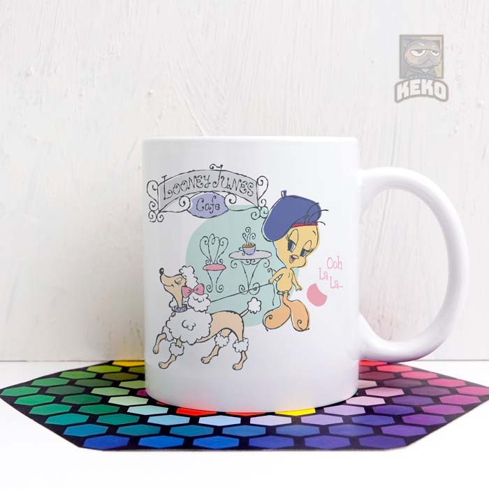 Mug Keramik Tweety Paris Coffee