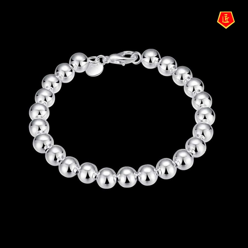 [Ready Stock]Creative Fashion Silver Beads Bracelet