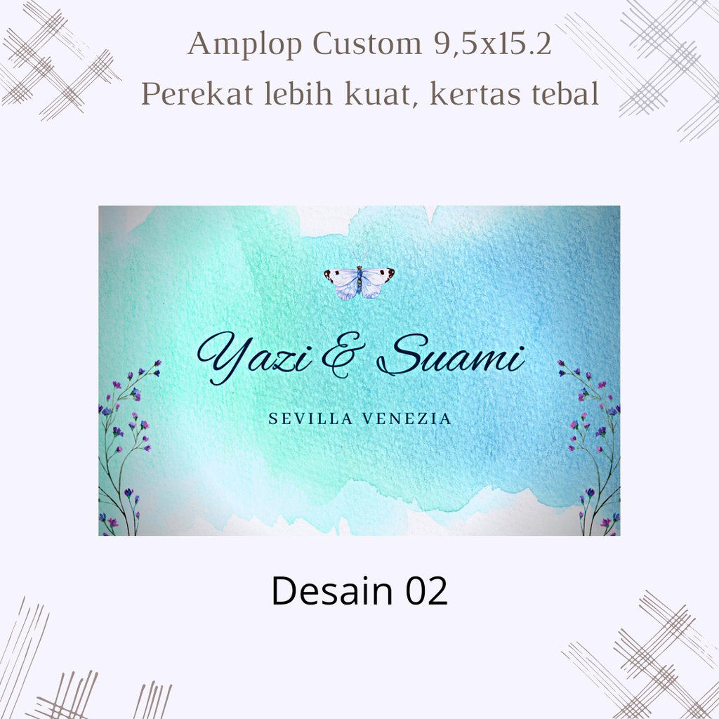 

Amplop kondangan custom 104 / paperline 9,5 x 15,2 / amplop sedang