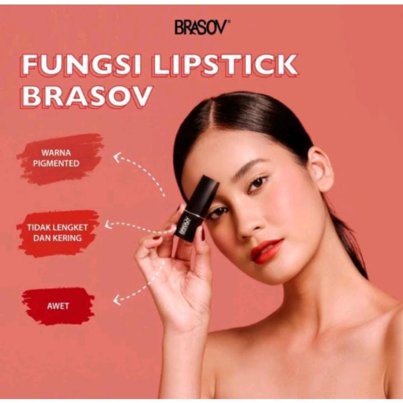 BRASOV Lipstick Matte 3.8g