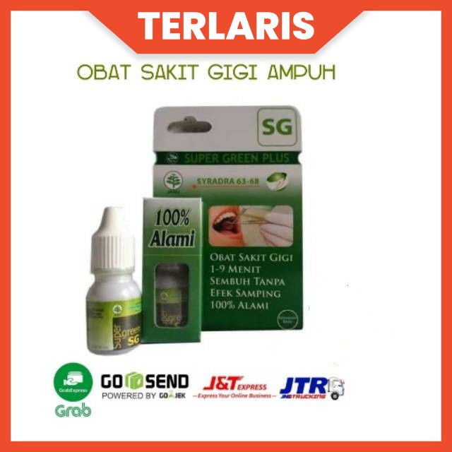 ✈TERBATAS❤ Obat Sakit Gigi Berlubang Anak Dewasa Super green plus SG Asli