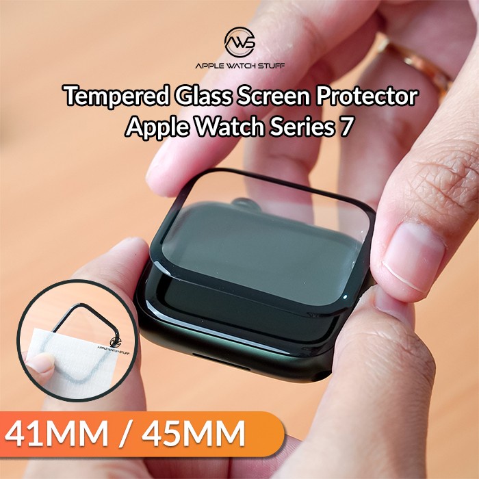 Tempered Glass Screen Protector Apple Watch Series 7 41mm 45mm