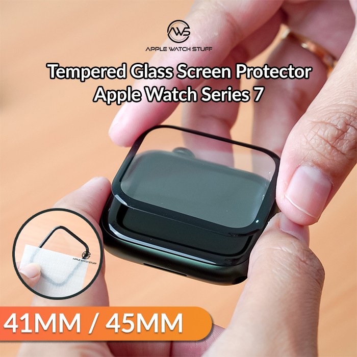 Tempered Glass Screen Protector Apple Watch Series 7 41mm 45mm