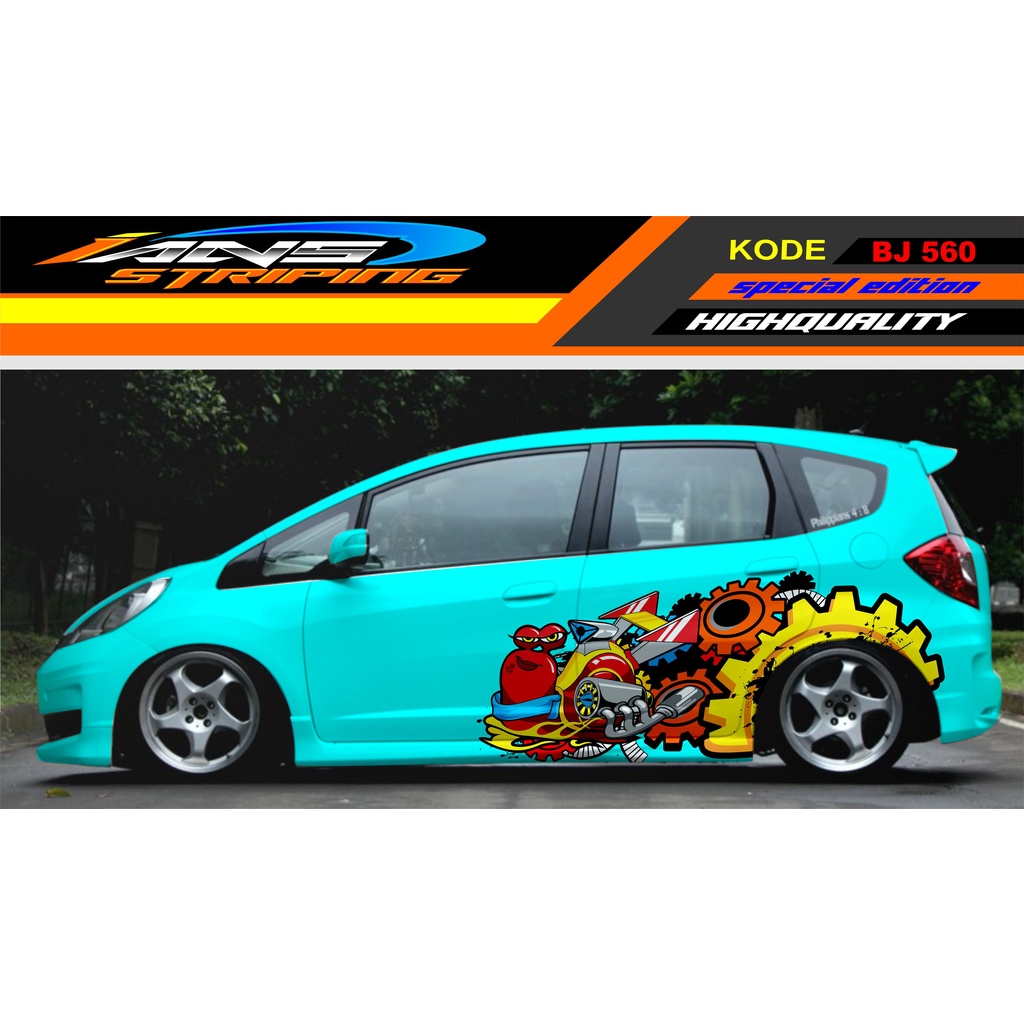 DECAL STIKER MOBIL JASS YARIS BRIO DATSUN / STIKER MOBIL SIFUT / STIKER MOBIL BRIO SWIFT / STIKER