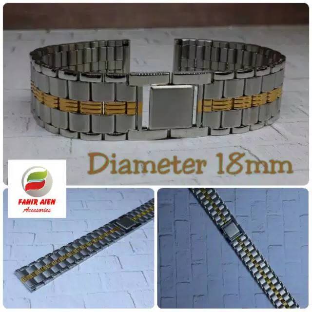 TALI RANTAI 18mm 18 mm STRAP TALI JAM RANTAI UNIVERSAL ALL WATCH