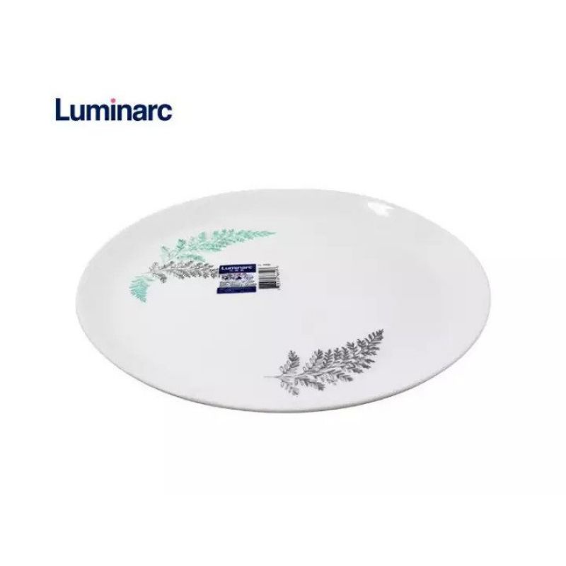 Luminarc Piring Datar Diwali Frost Green 25cm - 3Pcs P5896