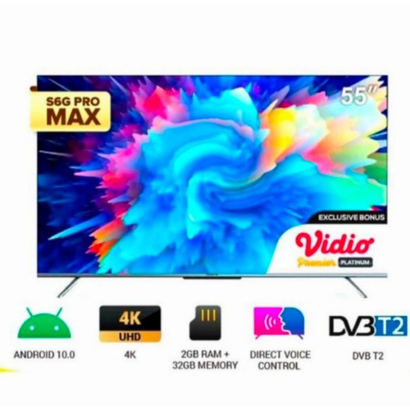 NEW COOCAA SMART ANDROID 10 55Inch PRO MAX 55S6G PRO MAX