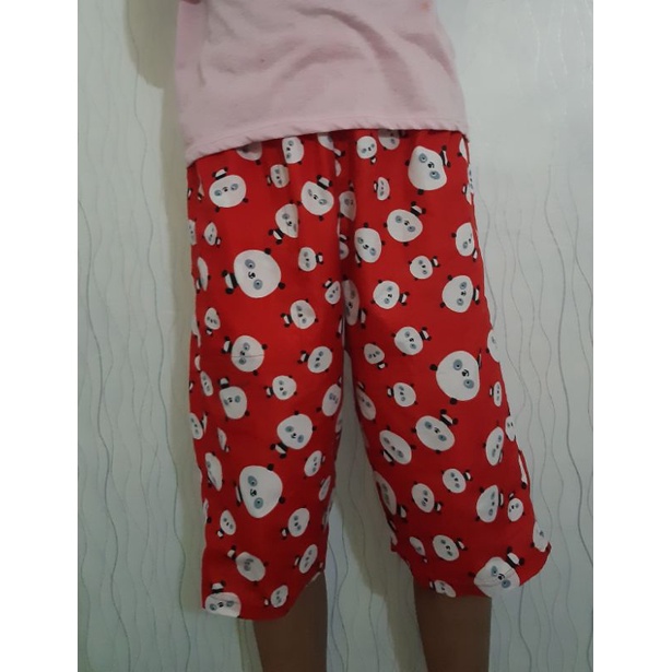 Celana Katun 3/4 Karakter Baby Panda