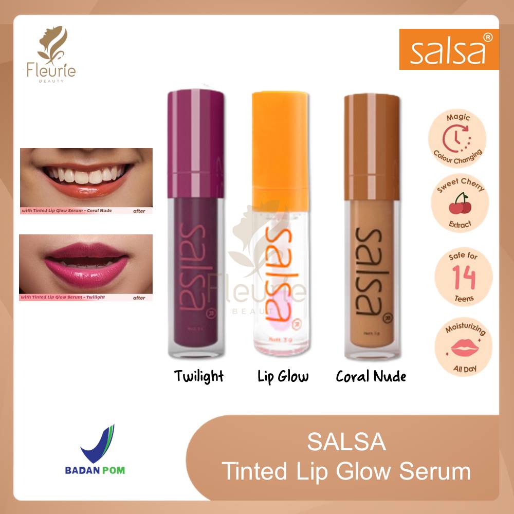 SALSA Lip Glow Serum 3gr - Serum Bibir Original BPOM