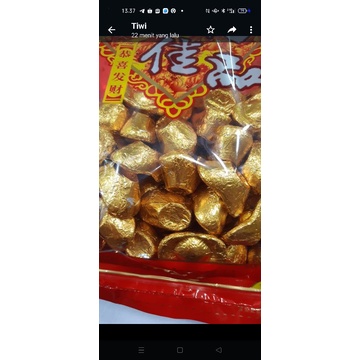 

coklat emas bentuk uang china kemasan 500gram