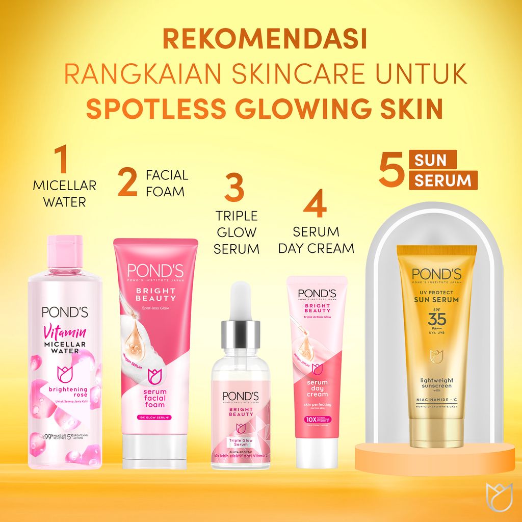 Pond's UV Protect Sun Serum SPF35 PA+++ UVA UVB Lightweight Sunscreen with Niacinamid-C 30g