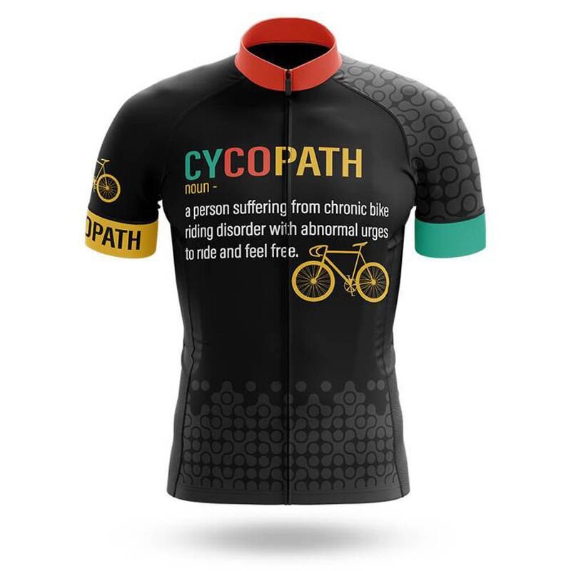 Cycopath cycling psychopath Jersey baju Sepeda Road bike Pria