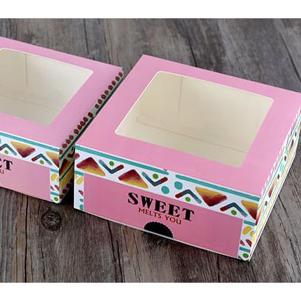 

Box Tart Mika Tribal Pink Kemasan Kue Cute