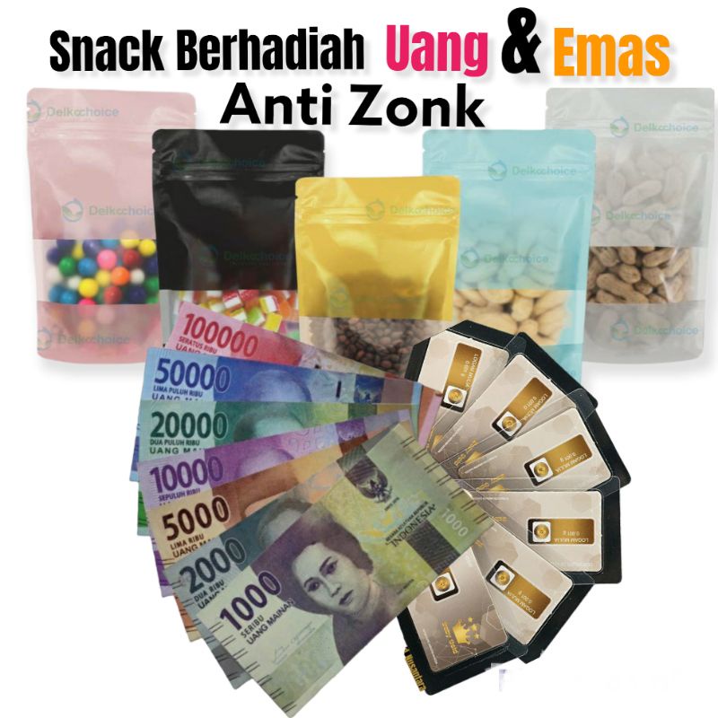 SNACK BERHADIAH UANG DAN EMAS ANTI ZONK