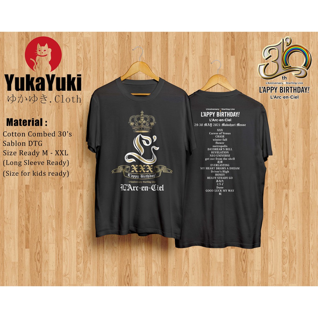 Kaos L arc en ciel - 30th L'appy Anniversary Setlist