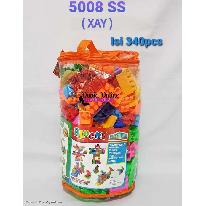 mainan edukasi / mega blok / lego block isi 325/puzzle block/block puzzle/mainan puzzle