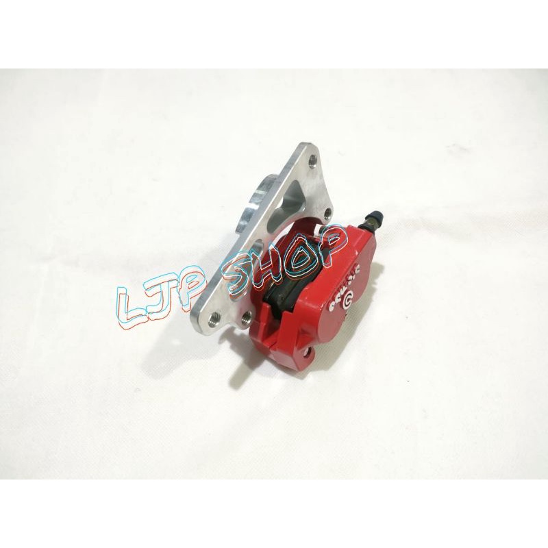 KALIPER BREMB0 2 PISTON MINI PLUS BREKET HONDA BEAT PIRINGAN 220MM